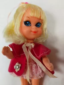 Liddle Kiddles Shirley Skediddle Walker Doll Mattel 1967 Pink Blonde #3766 Vtg - Picture 1 of 4
