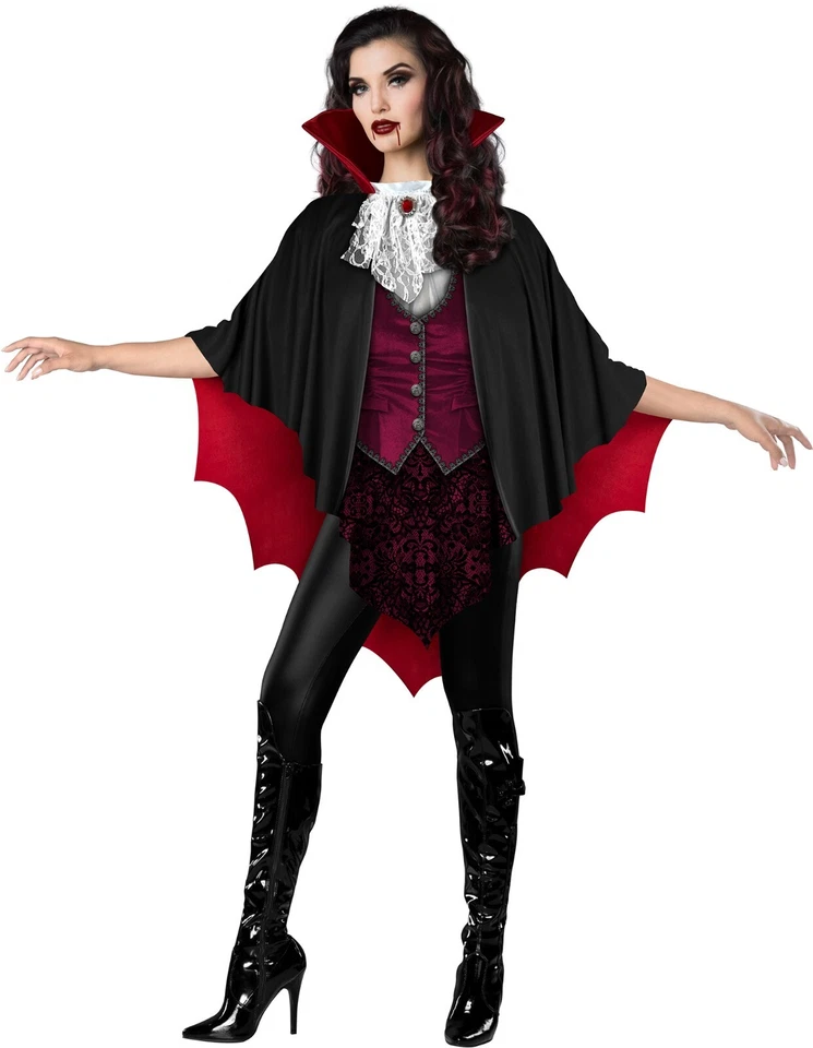 Adult Vampiress Vampire Poncho Instant Costume One Size - Image 1 of 1