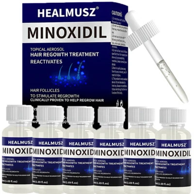 HEALMUSZ 2/3/6 Monats-Vorrat MINOXIDIL 5% Lösung Haarwachstum FÜR Männer Herren 6*50ML