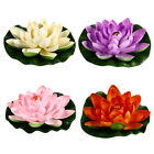  4 Pcs Imitation Lotus Artificial Pond Ornaments Flowers Water Pool Decorations