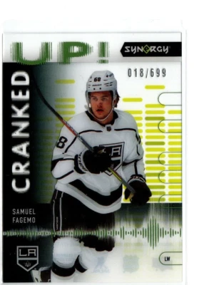 22-23 UD Synergy Cranked Up Samuel Fagemo /699 #CU-SF Green - Image 1 of 2