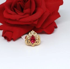 Sterling Silver JTV Lab Created Pink Sapphire NWT Size 9 Ring 10.6g   CAT RESCUE - Picture 1 of 2