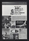 1960 SAS Scandinavian Airlines trésor coffre du monde voyage avion âge annonce imprimée