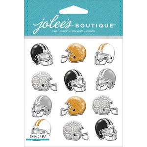 JOLEE'S BOUTIQUE FOOTBALL HELMETS REPEATS DIMENSIONAL STICKERS  BNIP - Imagen 1 de 2