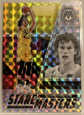 Lauri Markkanen 2022-23 Mosaic Stare Masters Silver Mosaic Card #22 Utah Jazz - Image 1 of 2