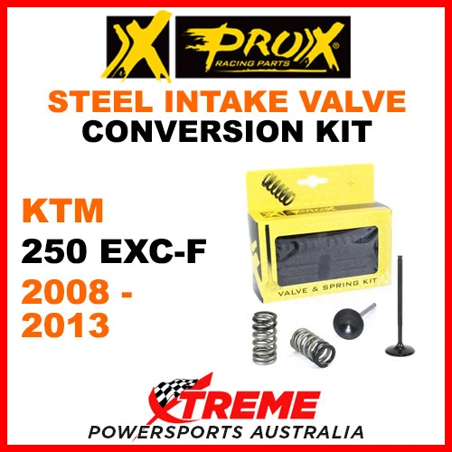 ProX KTM 250 EXCF EXC-F 2008-2013 Steel Intake Valve & Spring Upgrade Kit - Image 1 of 2