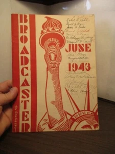Philadelphia PA SHAW Jr. High School News Brochure Signed - 1943 - Picture 1 of 6