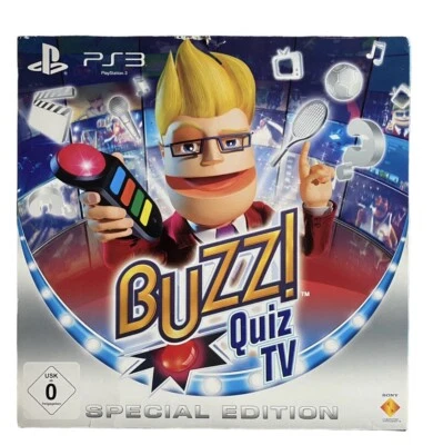 BUZZ! Wireless Buzzer mit Empfänger - Buzz Quiz TV in OVP | Playstation 3 PS3 - Bild 1 von 3