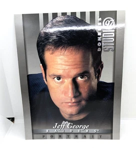 Tarjeta coleccionable de fútbol americano Jeff George 1997 Donruss Studio Raiders retrato 8"X 10" - Imagen 1 de 2