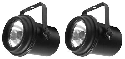 2) Eliminator ADJ PL-1000 EL Compact Pinspot Par Lights in Metal Casing PL1000EL - Image 1 of 4