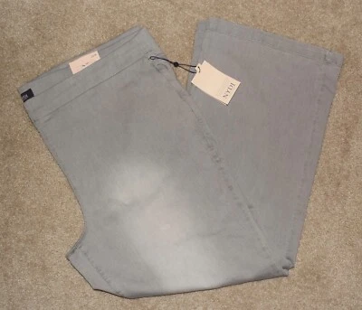New Womens NYDJ Not Your Daughters Jeans 26W Gray Pull On Wide Leg Stretch - Image 1 of 4