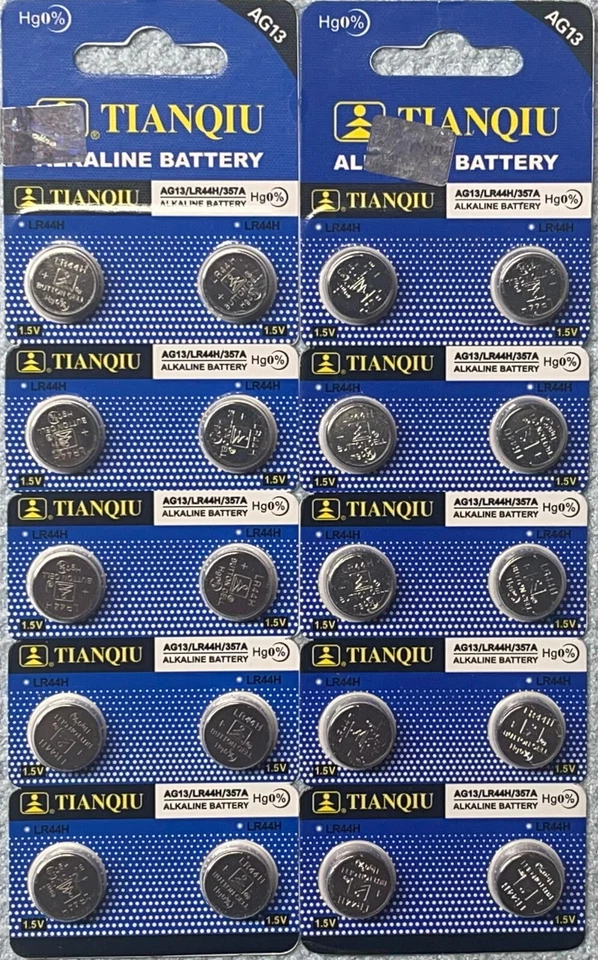20 X AG13 V357 LR44G L1154F D303 G13A ALKALINE CELL BATTERY LED WATCH FREE SHIP - Image 1 of 1