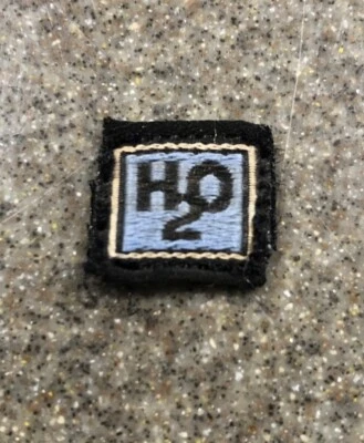 Tiny Unique Sew On Embroidered H2o Fabric Patch 1/2” X 1/2” - Image 1 of 4