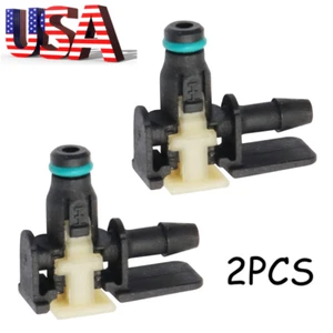 2x Fuel Injector Return Fitting "L" Fit FOR EcoDiesel 3.0L RAM Grand Cherokee - Picture 1 of 10