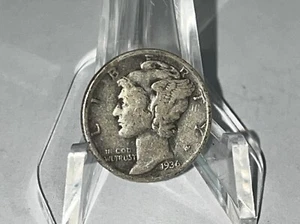 1936-P Mercury Silver Dime GOOD  FREE SHIPPING - Picture 1 of 2