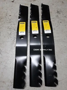 Set 3 Predator Mulching Lawn Mower Blades to Fit Kubota K5371-99040 7/8" hole - Picture 1 of 1