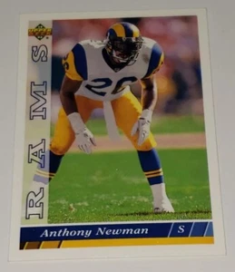1993 Upper Deck #98 Anthony Newman Rams Football 🏈 Sports Trading Card - Picture 1 of 10