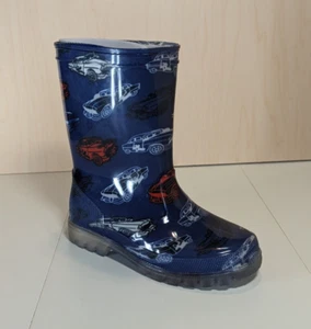 Jelly Beans Kids Round Toe Rubber Rain Boot w/ Rigid Out soles - Blue - Size 4 - Picture 1 of 5