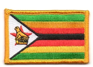 ZIMBABWE FLAG PATCH PATCHES BADGE IRON ON NEW EMBROIDERED  - Picture 1 of 1