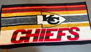 Vintage Kansas City Chiefs San Marcos Rylex Throw Lap Stadium Blanket 59 X 28 - Picture 1 of 7