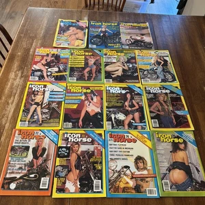 LOT Of 15 Vintage Motorcycle Magazines 1980s-1990’s EasyRider Biker Iron Horse - Picture 1 of 10