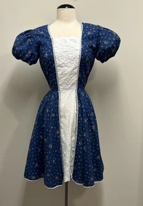 VTG Kate Schorer Square Dance Full Circle Dress Western Rockabilly Prairie S - Picture 1 of 14