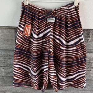 Detroit Tigers Zubaz Navy/Orange Zebra Shorts Size Large (D1) - Picture 1 of 8