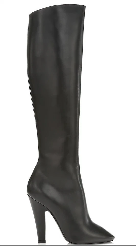 Botas hasta la rodilla Saint Laurent YSL de cuero negro 68 Nero 41 11 AUTÉNTICAS Foto 1 de 1