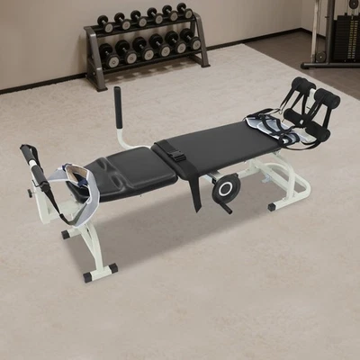 Traction Table Cervical Lumber Spine Back Stretcher Board Traction Bed 330lbs - Image 1 of 4