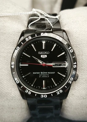 Seiko 5 SNKE01K1 Black Edition Nuovo - Immagine 1 di 4