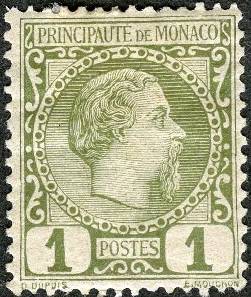 Mónaco 1885 Príncipe Carlos MH (SC# 1) Foto 1 de 1