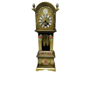 Vintage Miniatur Westdeutsche Standuhr Tempus Fugit Stawer Floral NEU - Bild 1 von 11