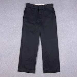 VTG Dickies Pants Mens 32x31 (Fit 31x27) Black Original 874 Straight Leg USA - Picture 1 of 11