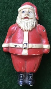 Vintage Weihnachten Weihnachtsmann Kunststoff Anstecknadel Brosche Urlaub - Bild 1 von 3