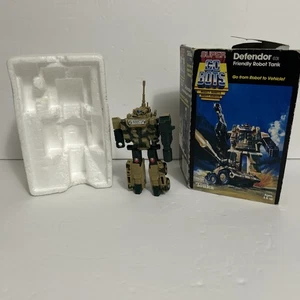 Super Go Bots Defendor Friendly Robot Tank Vintage 1984 Action Figure Tonka Box - Picture 1 of 16