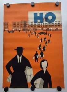 Plakat Mode HO Konsum Stalinallee Kaufhaus Reklame 1957 Original DDR A1 - Bild 1 von 7