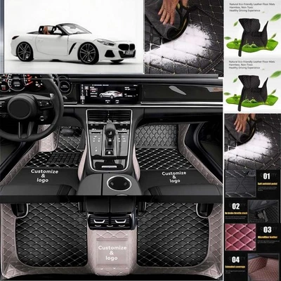 For BMW Z4 Car Floor Mats Waterproof Auto Custom Liner Carpets PU Leather Foto 1 de 4