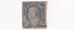 STAMP US SCOTT 515 "Franklin" 20 CENT 1917 USED FAULT - B - Picture 1 of 1
