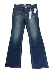 YMI Juniors Dark Wash Low Rise Boot Cut Jeans Size 13/31 Stretch New - Picture 1 of 11