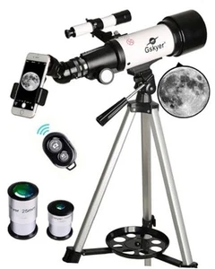 Telescope, 70mm Aperture 400mm AZ Mount Astronomical Refracting Telescope for - Picture 1 of 7