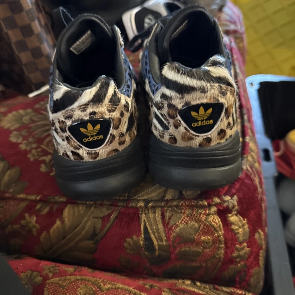 adidas Sleek Super Leopard Women's Shoes 7 Cream/Brown - Image 1 of 4