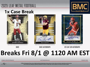 Adrian Peterson 2025 Leaf Metal Football Hobby 1x JUMBO Case Break #2 - Picture 1 of 1