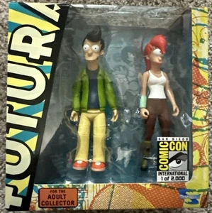 Futurama Alternate Universe Fry & Leela - SDCC 2008 Limited Edition NEW IN BOX - Picture 1 of 6