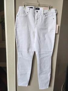 NYDJ New Women's Size 12P Lift Tuck Technology Optic White Ami Skinny Jeans New - Picture 1 of 13