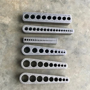 El conjunto estándar completo - 3 guías de brocas y 3 herramientas de guía de grifo - ¡Hecho en EE. UU.! - Imagen 1 de 8