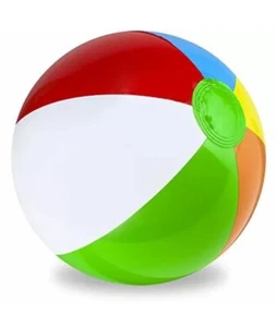 Klassischer 20" Jumbo Strandball 6 Farben aufblasbares Wasserspielzeug KLASSISCHER SPASS schneller Versand - Bild 1 von 12