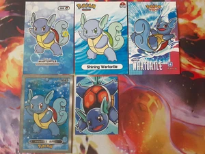 Wartortle Fan Art Bundle of 5 Cards + Stickers NOT Official Pokemon PL-NM - Picture 1 of 2
