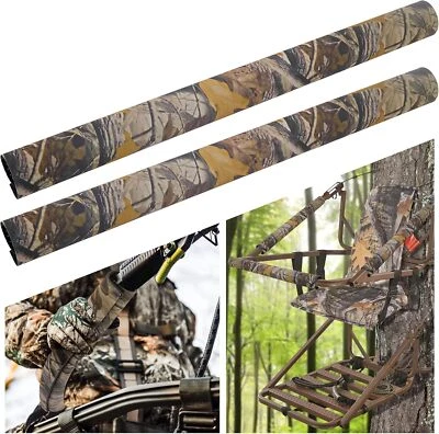 Tree Stand Rail Pads - 19.6"X5.3" Waterproof Camo Treestand Shooting Rail Pads  - Image 1 of 3