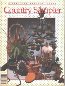 COUNTRY SAMPLER Magazine August September 1991 Decor Ideas Christmas Preview - Picture 1 of 1