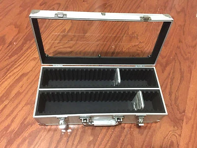 Aluminum Storage & Display Box Case Holds 50 PCGS NGC ANACS Coin Holders Slabs - Image 1 of 3